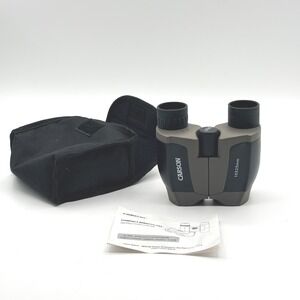 Carson 10x25 Compact Binoculars JS-025 Travel Birding Hunting Case & Manual